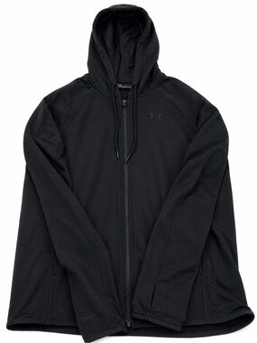 Under Armour Black Hooded Full-Zip Performance Jacket